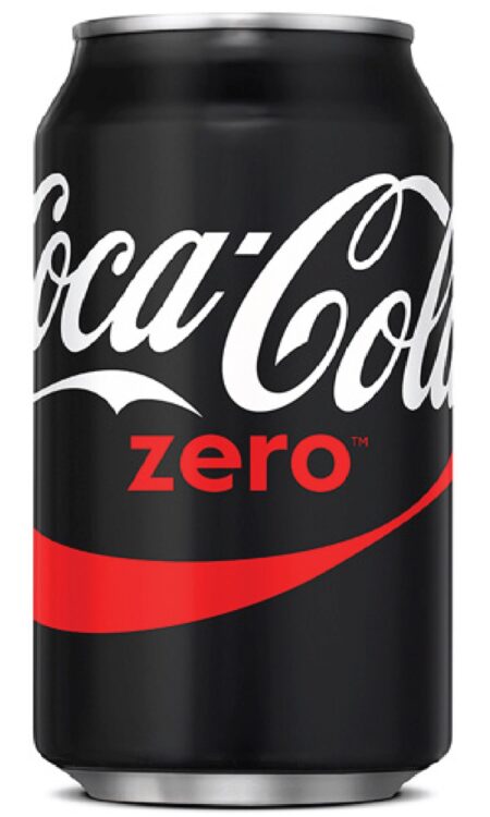 ZERO COKE 24X330ml CANS  (GB)