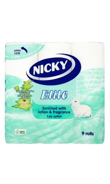 NICKY WHITE TOILET ROLLS 5X9s