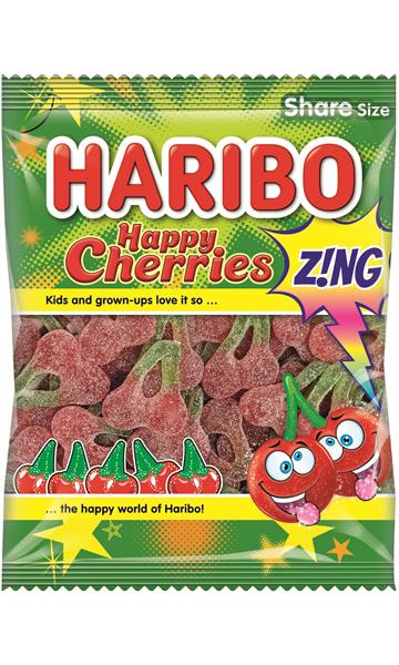 HARIBO HAPPY CHERRIES ZING 12X160g BAGS
