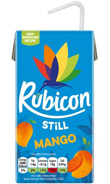 RUBICON MANGO 27X288ml CARTONS