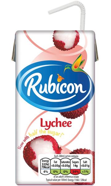 RUBICON LYCHEE 27X288ml CARTONS