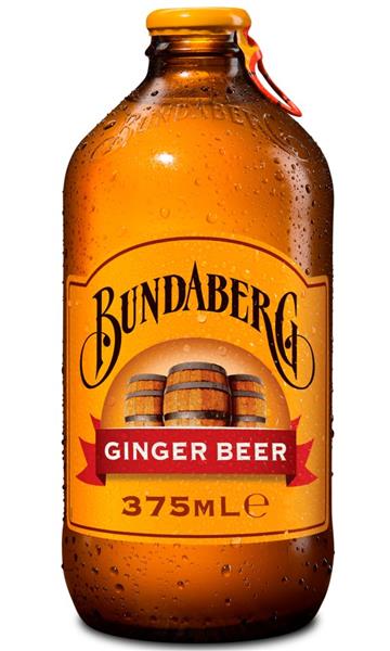 BUNDABERG GINGER BEER12X375ml GLASS BOTTLES