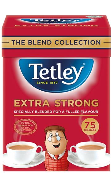 TETLEY EXTRA STRONG TEA BAGS 6X75s