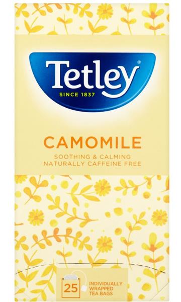 TETLEY CAMOMILE TEA BAGS 6X25s