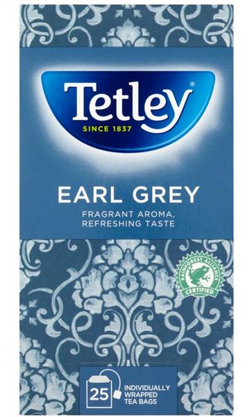 TETLEY EARL GREY TEA BAGS 6X25s