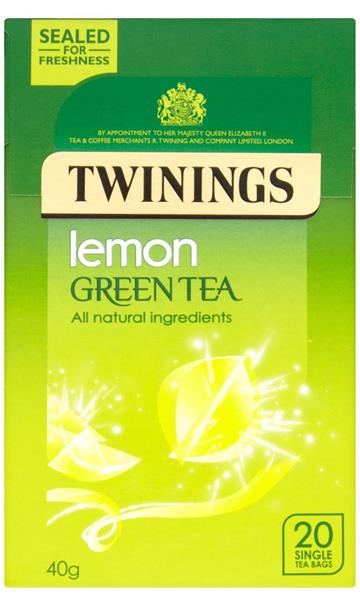 TWININGS LEMON GREEN TEA 4X20s
