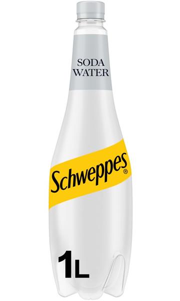 SCHWEPPES SODA  WATER 6X1L BOTTLES