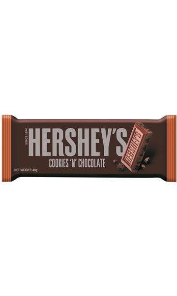 HERSHEY CHOCOLATE COOKIES & CHOC 24x40g BAR