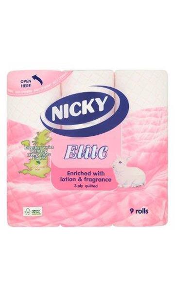 NICKY ELITE PINK TOILET ROLL 5x9s